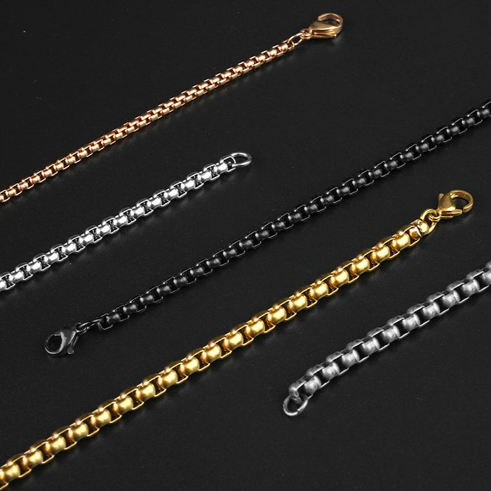 Stainless Steel Chain Necklace (3 Colors)