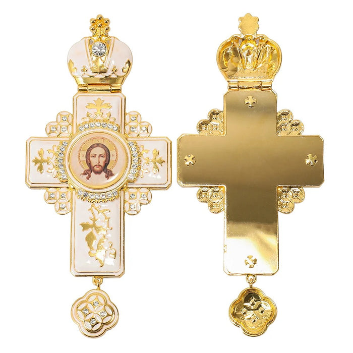 Orthodox Jeweled Pectoral Crosses (5 Colors)