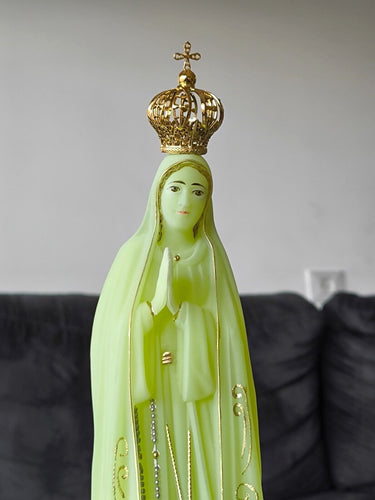 Our Lady of Fatima 8.26" Statue Religious Figurine Mary Virgin phosphorescent