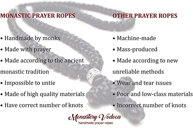 handmade prayer ropes, difference between monastic prayer ropes & other prayer ropes