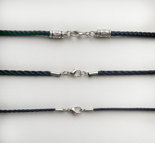 Black Rope Necklace Cord for Cross