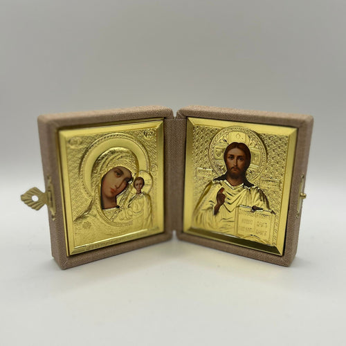 Folding Icon of Christ and the Theotokos