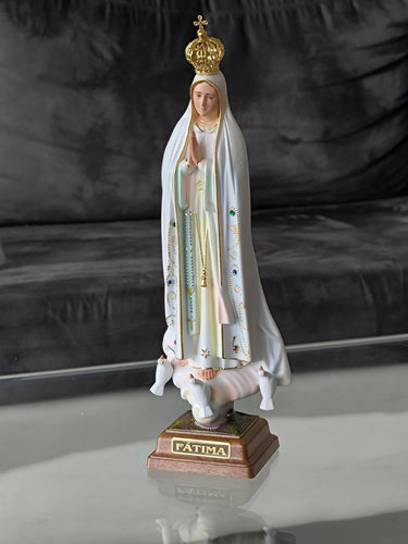 Our Lady of Fatima 13.8" Statue Religious Figurine Mary Virgin hand-decorated