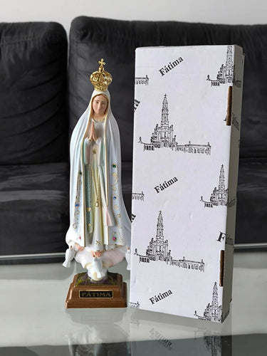 Our Lady of Fatima 33.46" Statue Religious Figurine Mary Virgin hand-decorated