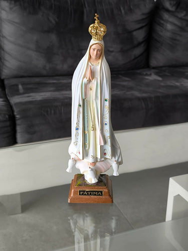 Our Lady of Fatima 27.55" Statue Religious Figurine Mary Virgin hand-decorated