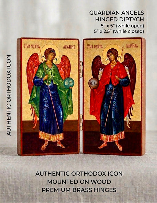 Icons of Archangels Michael & Gabriel (5” x 2.5”)