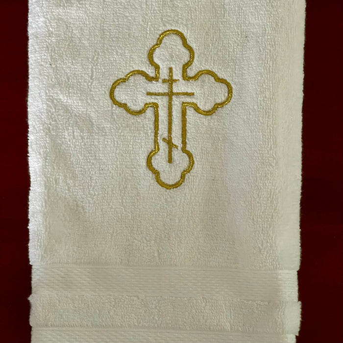 Embroidered Orthodox Cross Towels