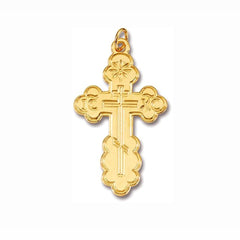 Real 14k Gold Orthodox Cross (High Quality Gauge)