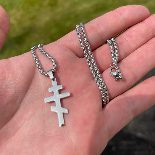 Orthodox Crosses with Chain Necklace (4 Colors)