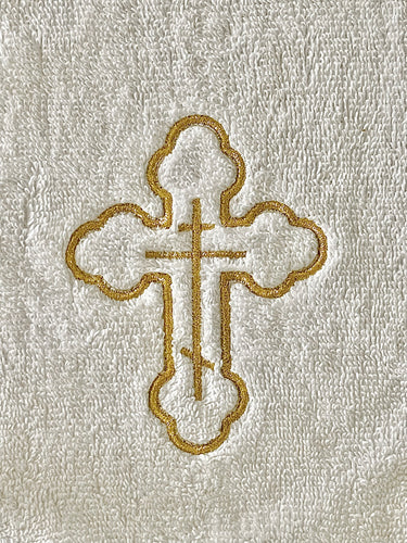 Embroidered Orthodox Cross Towels