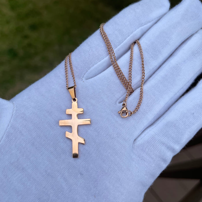 Orthodox Crosses with Chain Necklace (4 Colors)
