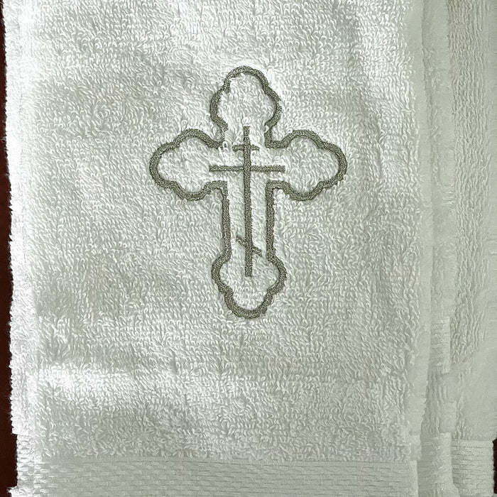 Embroidered Orthodox Cross Towels