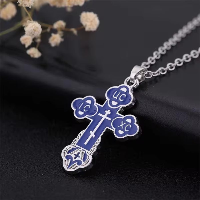 Orthodox Cross & Necklace (Multiple Colors)