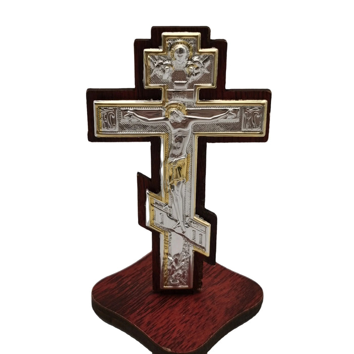 Wood and Aluminum Cross Stand