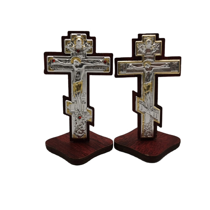 Wood and Aluminum Cross Stand