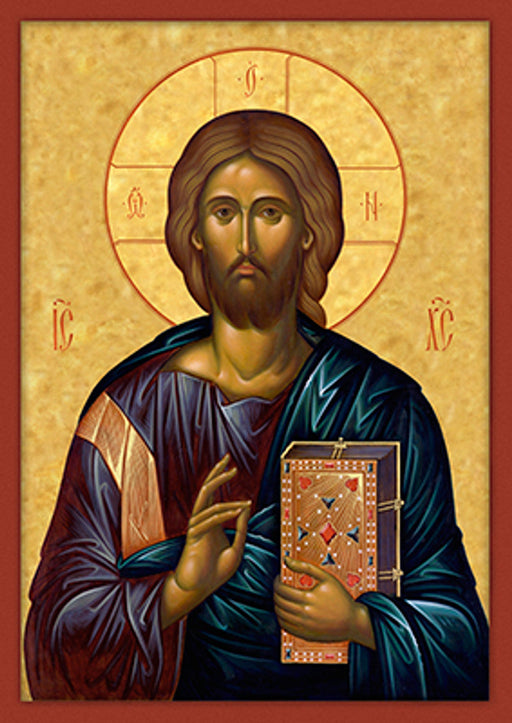 Icon of Christ and Theotokos (5” x 4”)