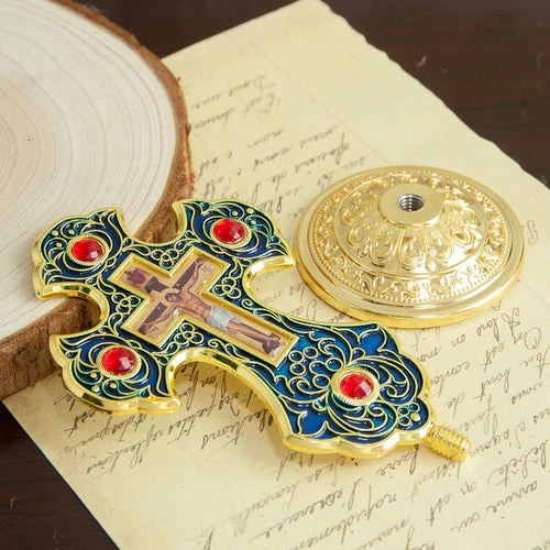 Orthodox Cross with Adhesive Stand