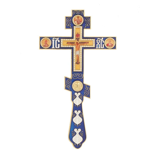 Orthodox Hand Cross with Stand (3 Colors)