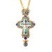 Gold & Blue Orthodox Jeweled Pectoral Crosses