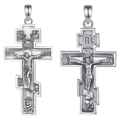 925 Sterling Silver Orthodox Crosses (Silver & Gold)