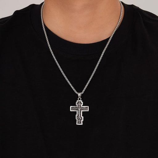 Eastern Orthodox Large Brass Cross Men's Orthodox Cross