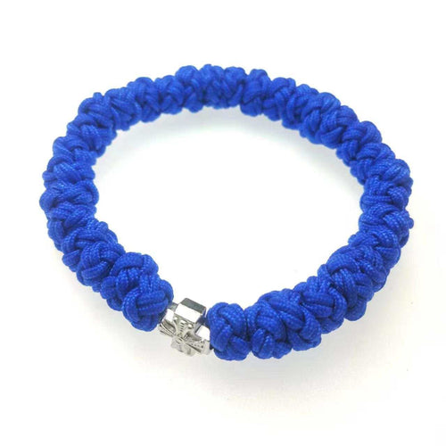 Blue Handmade Elastic Orthodox Prayer Rope