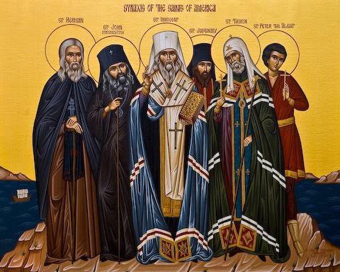 Icon of the Synaxis of the Saints of America