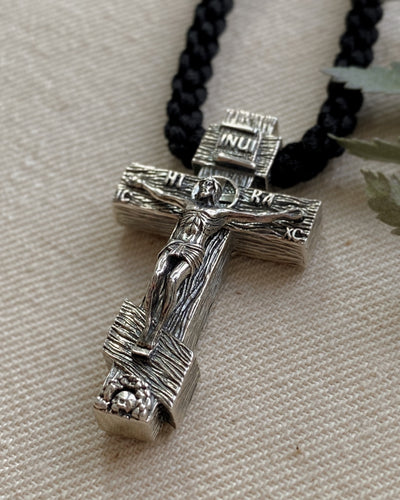 Handmade 925 Sterling Silver Life-Giving Cross with Necklace