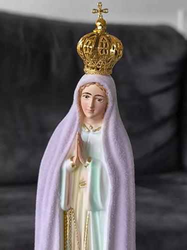 Our Lady of Fatima 17.32" Change Color Statue Religious Figurine Mary Virgin