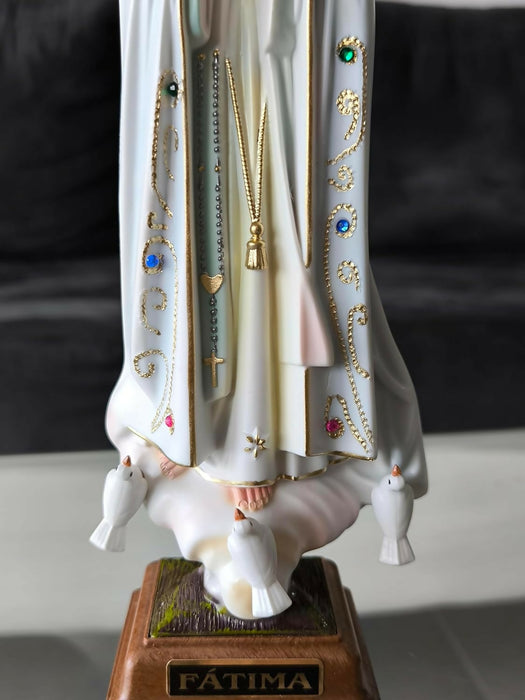 Our Lady of Fatima 9" Statue Religious Figurine Mary Virgin hand-decorated