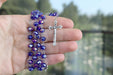 Rosary with box Dark Blue Necklace Jerusalem Catholic Beads Soil Crystals Holy Land