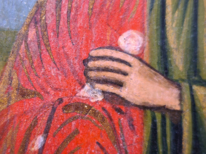 19th Antique Century Greek Orthodox Icon Apostle Philip Hand Painted Wood