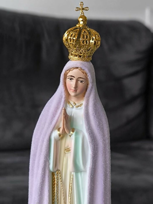Our Lady of Fatima 10.7" Change Color Statue Religious Figurine Mary Virgin