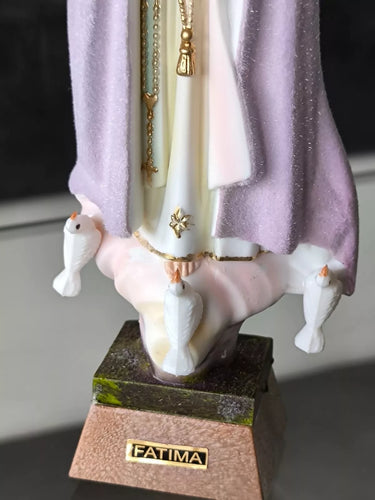 Our Lady of Fatima 17.32" Change Color Statue Religious Figurine Mary Virgin