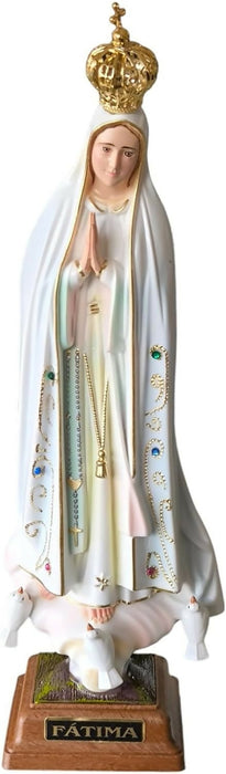 Our Lady of Fatima 27.55" Statue Religious Figurine Mary Virgin hand-decorated