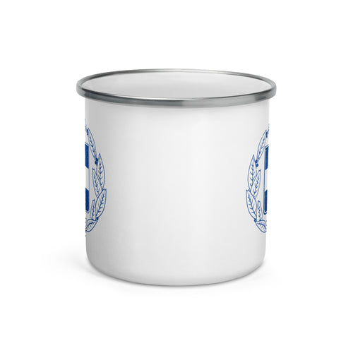 Greek Coat of Arms Enamel Mug