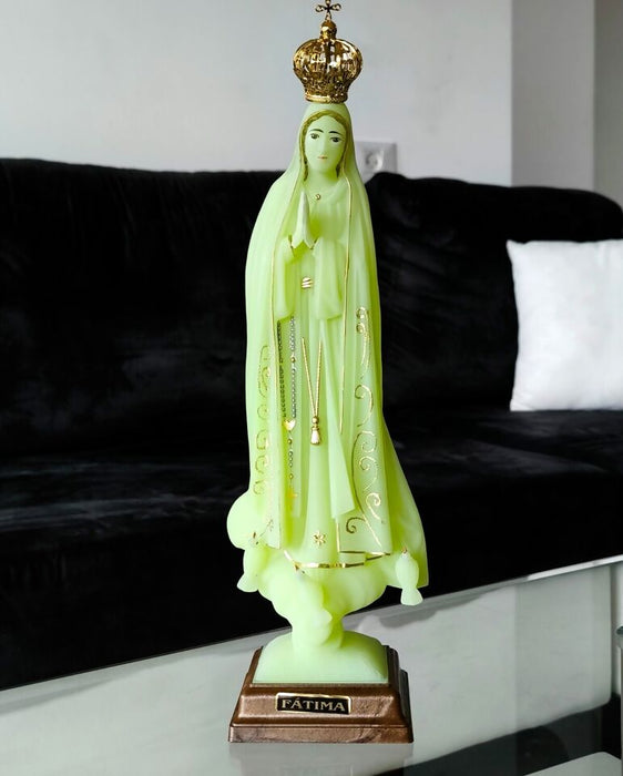 Our Lady of Fatima 8.26" Statue Religious Figurine Mary Virgin phosphorescent