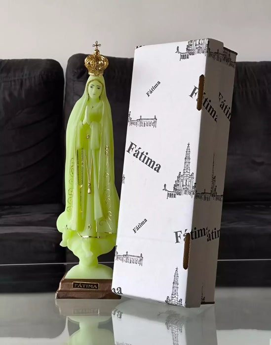 Our Lady of Fatima 17.32" Statue Religious Figurine Mary Virgin phosphorescent