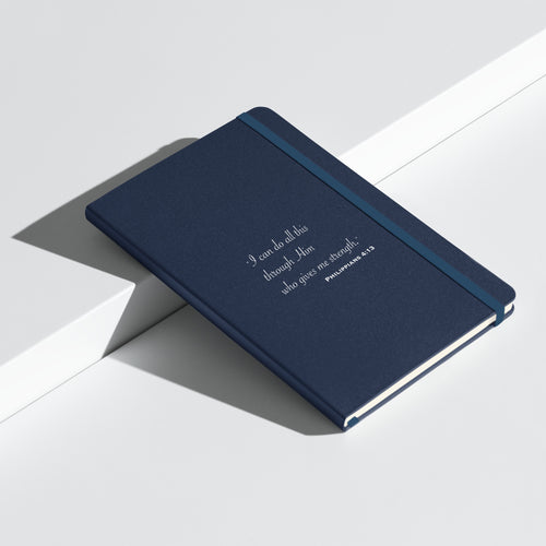 Philippians 4:13 Hardcover Bound Notebook