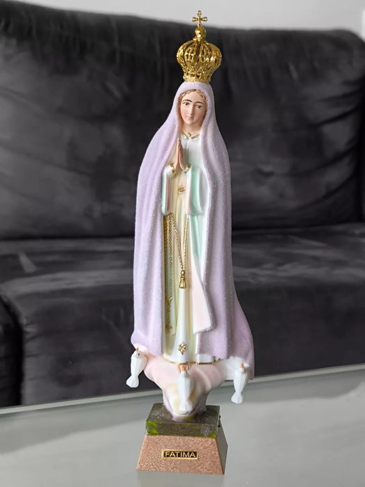 Our Lady of Fatima 17.32" Change Color Statue Religious Figurine Mary Virgin