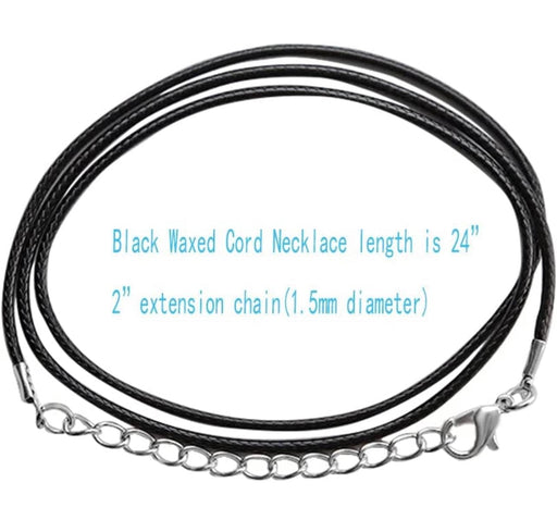 1mm 1.5mm 2mm 3mm Black Necklace Cord Leather Cord Wax Rope Chain With  Stainless Steel Clasp For Men Women DIY Necklace Making - Price history &  Review