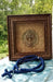 100-Knot Handmade Prayer Rope Nylon Cord in blue with cross