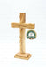 11" Olive Wood Cross Hand made Crucifix Standing Holy Land Jerusalem Bethlehem