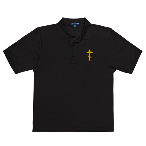 Cross Embroidered Polo Shirt