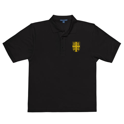 Embroidered Serbian Cross Premium Polo Shirt