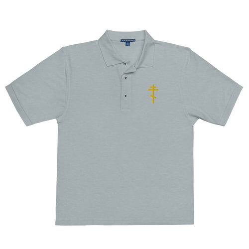 Cross Embroidered Polo Shirt