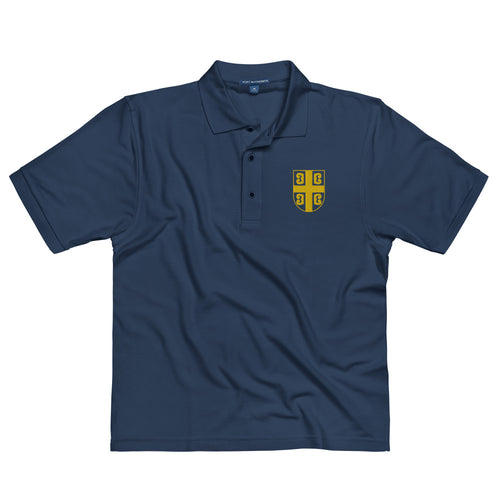 Embroidered Serbian Cross Premium Polo Shirt