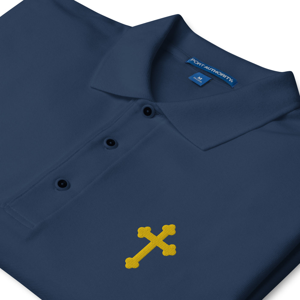 Embroidered Cross Polo Shirt | Orthodox Depot