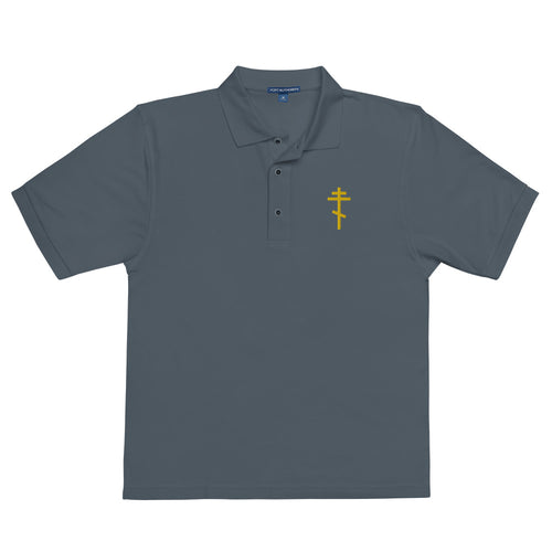 Cross Embroidered Polo Shirt