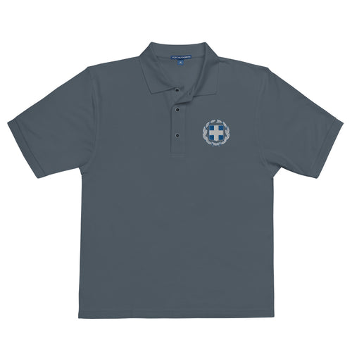 Embroidered Greek Cross Premium Polo Shirt